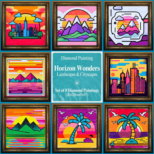 Horizon Wonders - 8 Diamond Painting Set