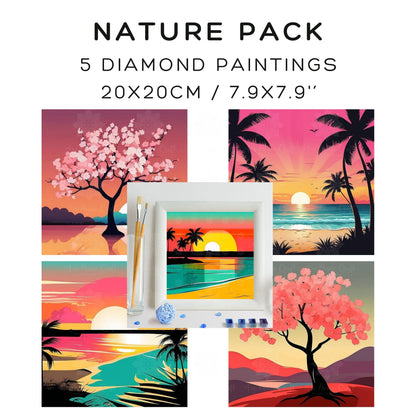 Nature Pack - 5 Diamond Paintings