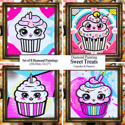 Sweet Treats - 4 Diamond Painting Set