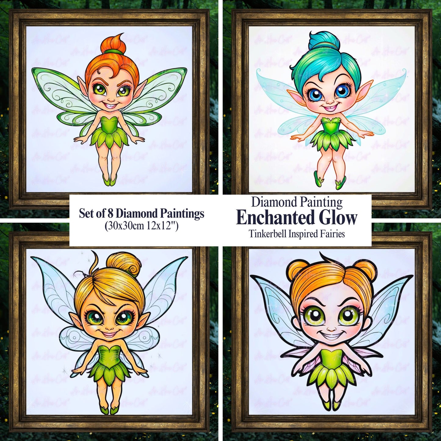 Enchanted Glow - 4 Diamond Painting Set